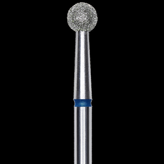 DIAMOND NAIL DRILL BIT, "BALL", BLUE, HEAD DIAMETER 4MM (FA01B040) - STALEKS™ by kvadrat store