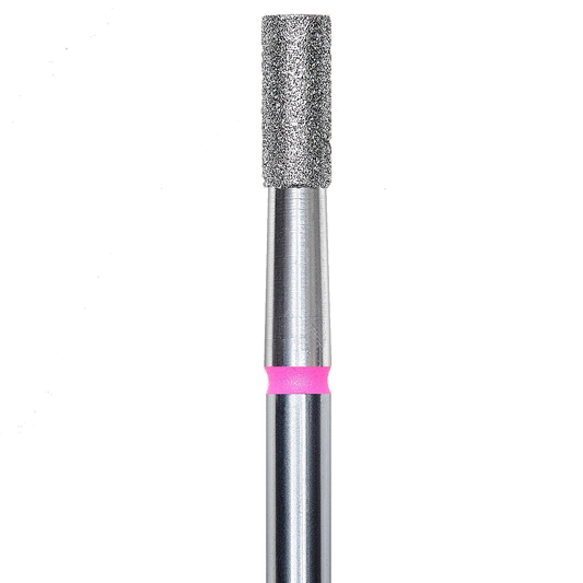 DIAMOND NAIL DRILL BIT, "CYLINDER", RED, HEAD DIAMETER 2.5/6MM (FA20R025/6) - STALEKS™