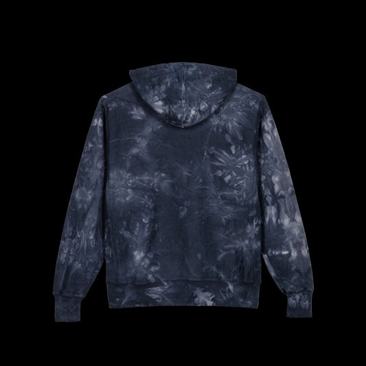 Black History 365 - Embroidered Navy Tie-Dye Hoodie - AetherLux.Shop