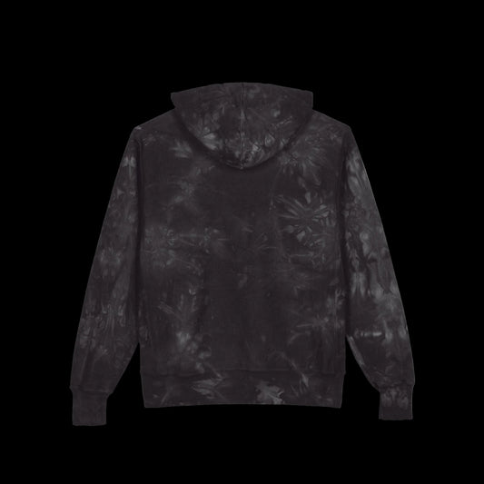 Black History 365 - Embroidered Black Tie-Dye Hoodie - AetherLux.Shop