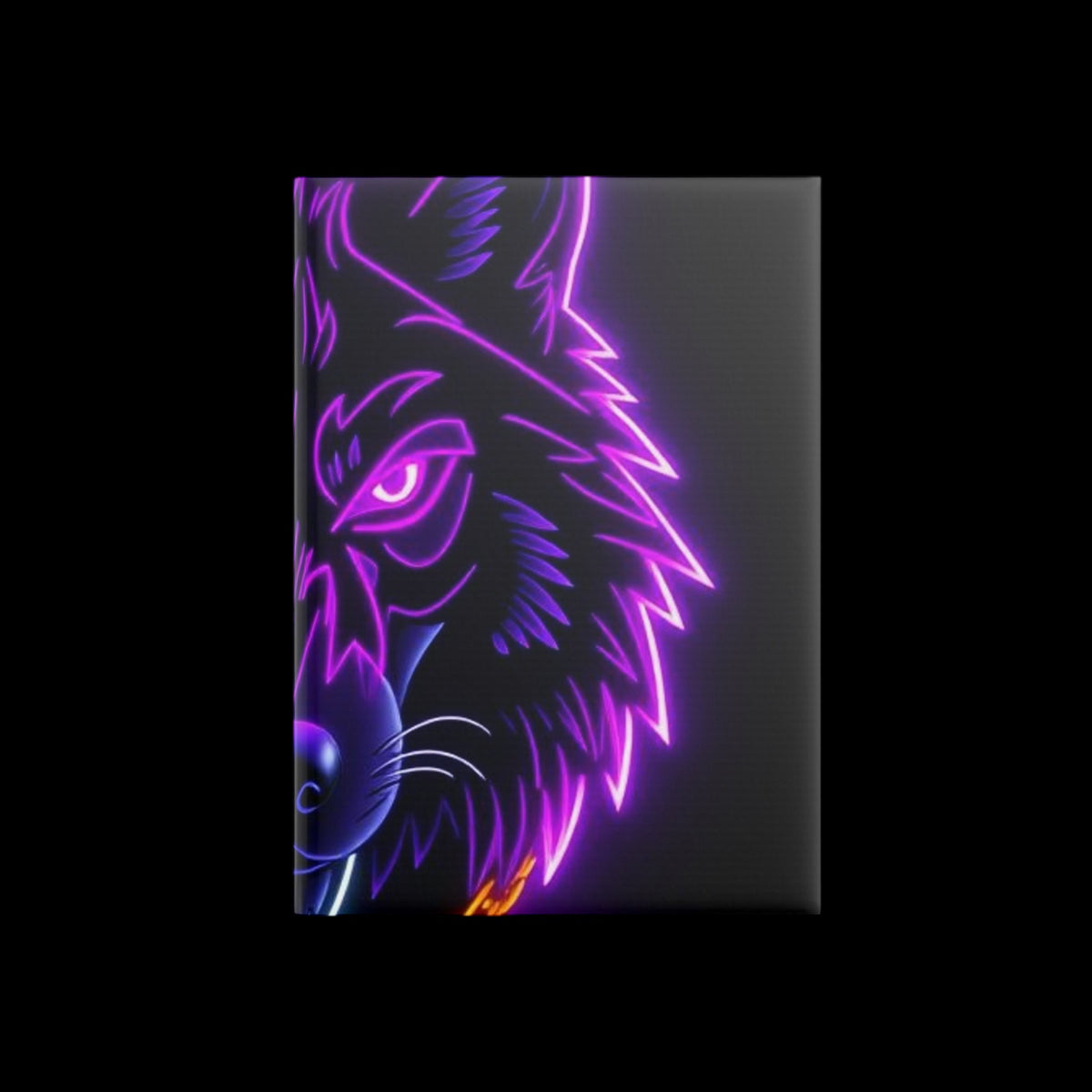 Royal Aura: Lone Wolf Hardcover Notebook with Puffy Covers - AetherLux.Shop