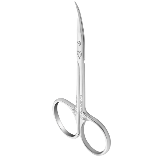 STALEKS PRO EXCLUSIVE 22 TYPE 1 PROFESSIONAL CUTICLE SCISSORS ELONGATED HANDLES MAGNOLIA SX-22/1M- STALEKS™