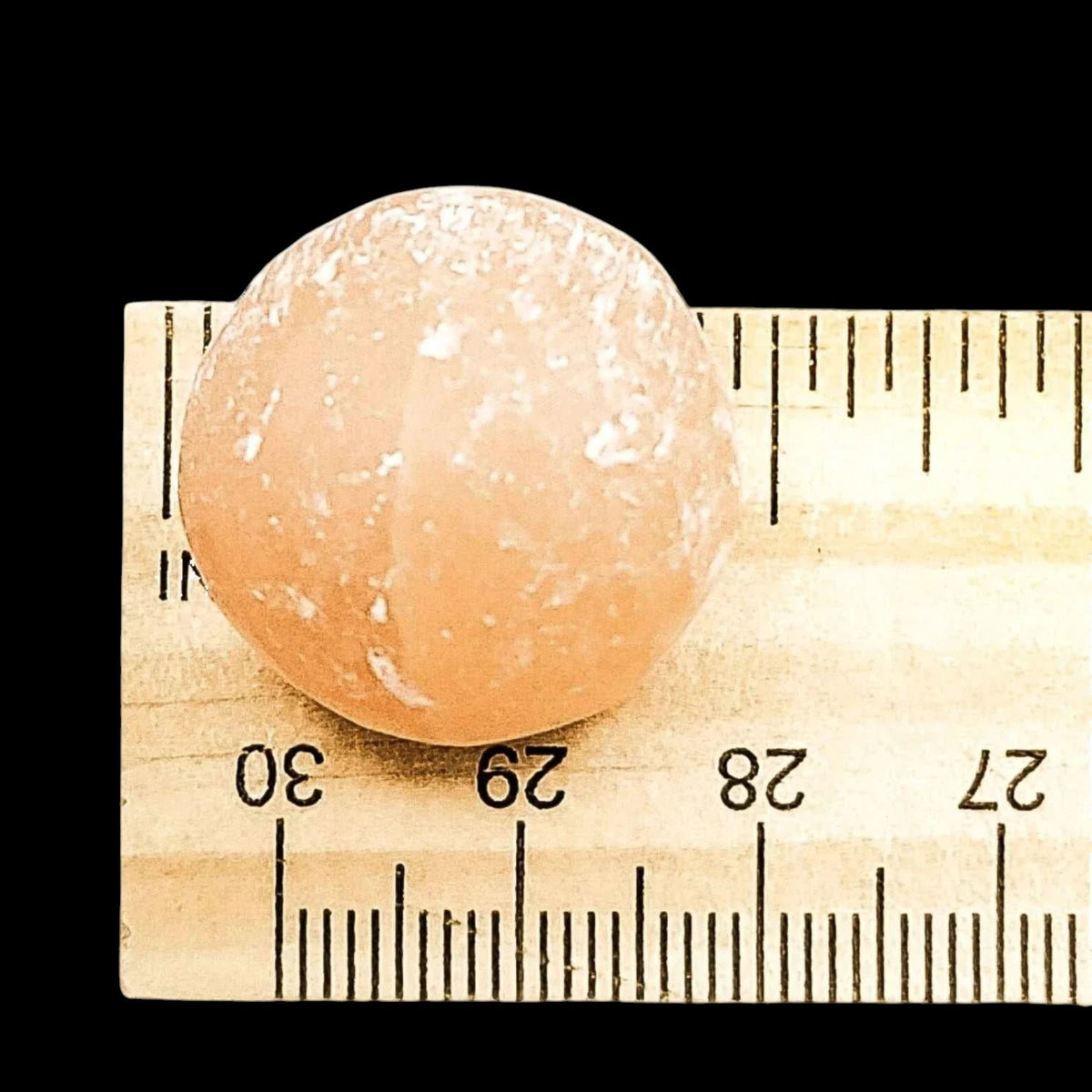 Peach Selenite Pocket Sphere