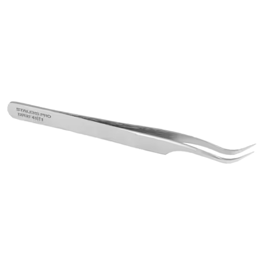 STALEKS PRO EXPERT 41/1 PROFESSIONAL EYELASH TWEEZERS CURVED TE-41/1 - STALEKS™