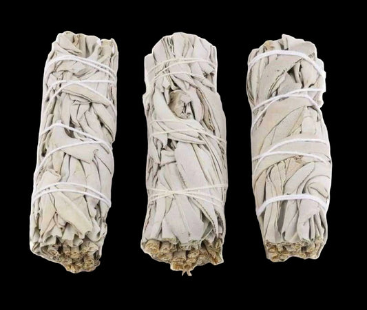 White Sage Smudge Stick (4 in.) by Sacred Crystals