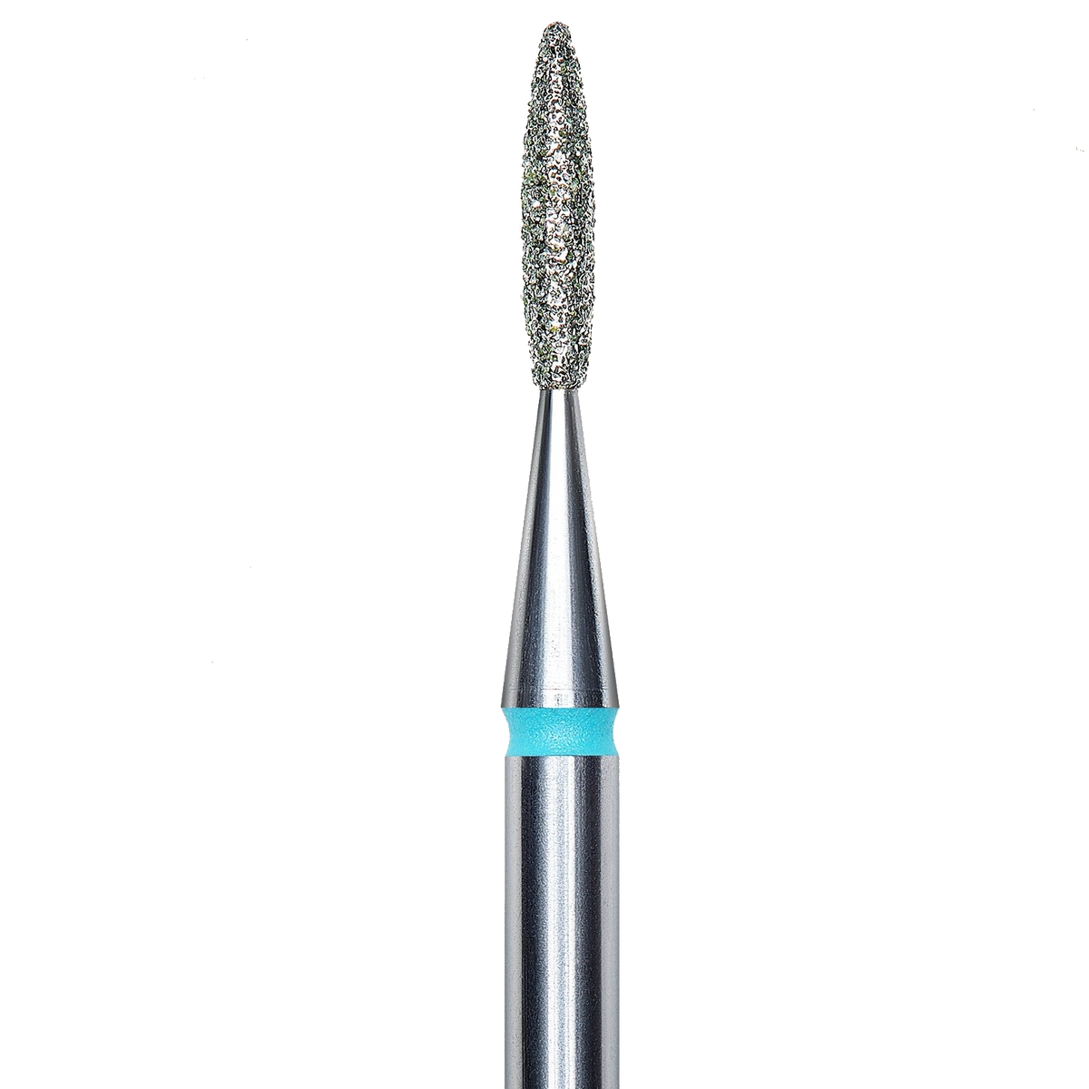 DIAMOND NAIL DRILL BIT, "FLAME", BLUE, HEAD DIAMETER 1.6/8MM (FA10B016/8) - STALEKS™