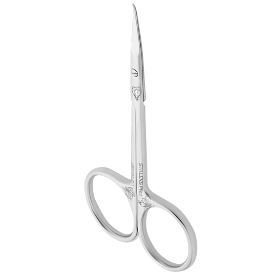 STALEKS PRO EXCLUSIVE 23 TYPE 1 PROFESSIONAL CUTICLE SCISSORS ELONGATED HANDLES MAGNOLIA SX-23/1M- STALEKS™