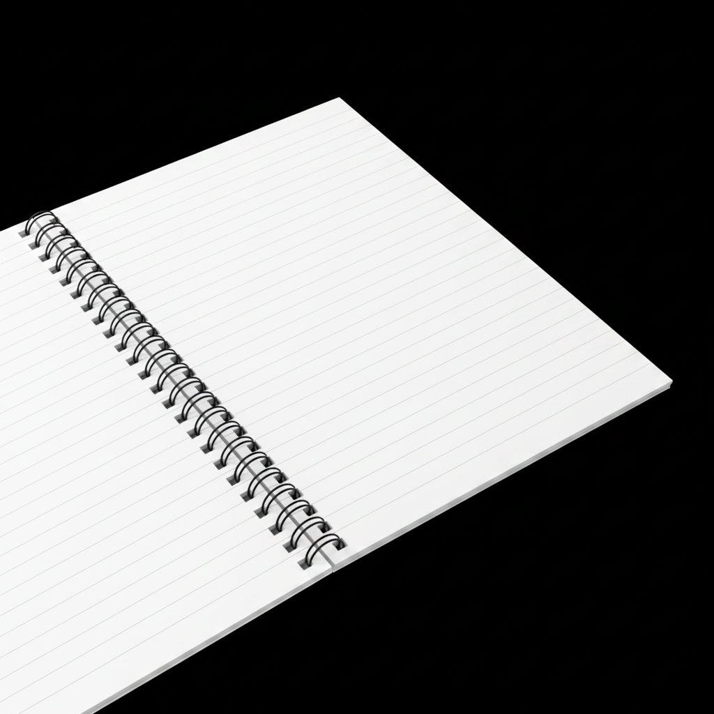 Bleu Aura: Gemini Spiral Notebook - Ruled Line - AetherLux.Shop