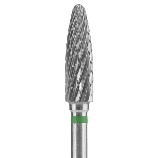 CARBIDE NAIL DRILL BIT, "CORN", GREEN, HEAD DIAMETER 4/14MM (FT90G040/14) (#207)-STALEKS™