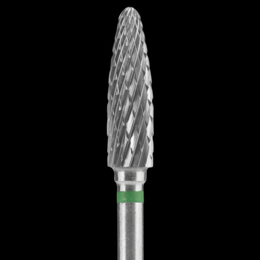 CARBIDE NAIL DRILL BIT, "CORN", GREEN, HEAD DIAMETER 4/14MM (FT90G040/14) (#207)-STALEKS™ by kvadrat store