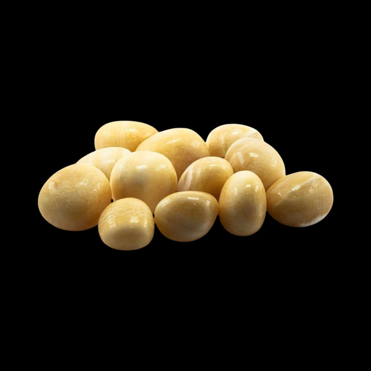 Yellow Aragonite Tumbled Pocket Stone