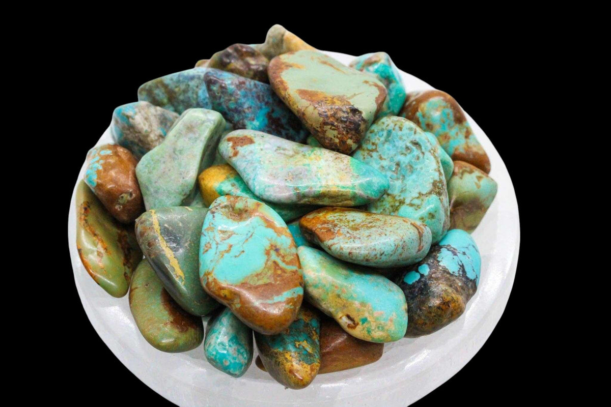 Natural Turquoise Tumbled Pocket Stone