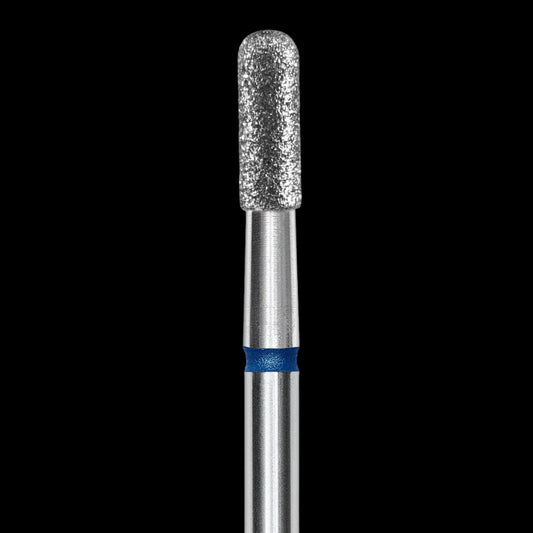 DIAMOND NAIL DRILL BIT, "CYLINDER", BLUE, HEAD DIAMETER 2.5 MM/WORKING PART 6.5 MM (FA30B023/6.5) - STALEKS™ by kvadrat store