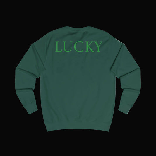 777 Minimalist Sweatshirt — Hunter Green - AetherLux.Shop