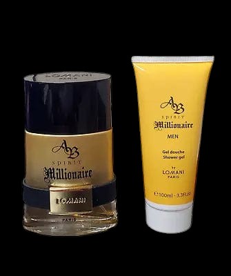 AB Spirit Millionaire Oud By Lomani For Men (2pc Gift Set) by perfumesandrea