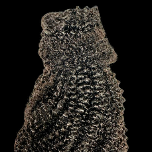 Afro Kinky Curly 100% Human Hair Ponytail Extension by Private Label