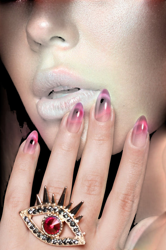 Blush Quartz | Soft & Durable Press-On Nails - AetherLux.Shop
