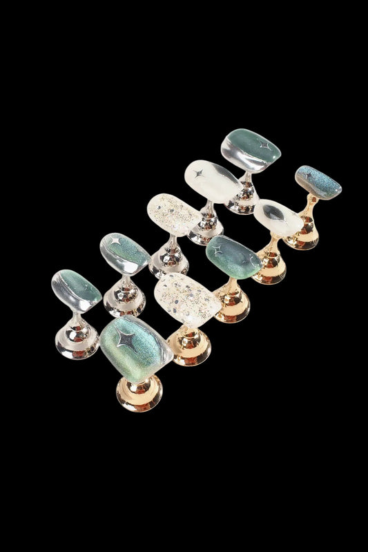 Woodland Glitter Gala | Pro Handmade Gel Nails - AetherLux.Shop