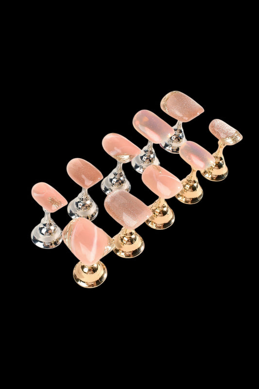 Rose Gold Rush | Pro Handmade Gel Nails - AetherLux.Shop