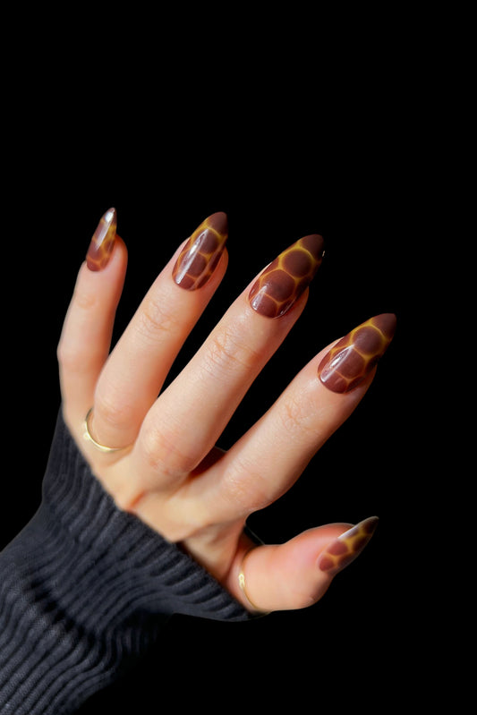Cocoa Nouveau | Soft & Durable Press-On Nails - AetherLux.Shop