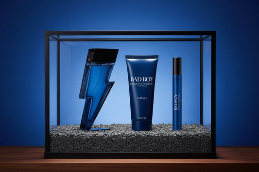 Bad Boy Cobalt By Carolina Herrera For Men 3Pcs Set EDP Spray by perfumesandrea