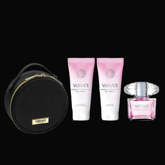 Bright Crystal By Versace For Women 4Pcs Set EDT Spray by perfumesandrea