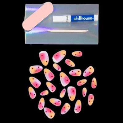 Chillhouse Chill Tips Press-On Fake Nails Sunset Sorbet 24ct - New