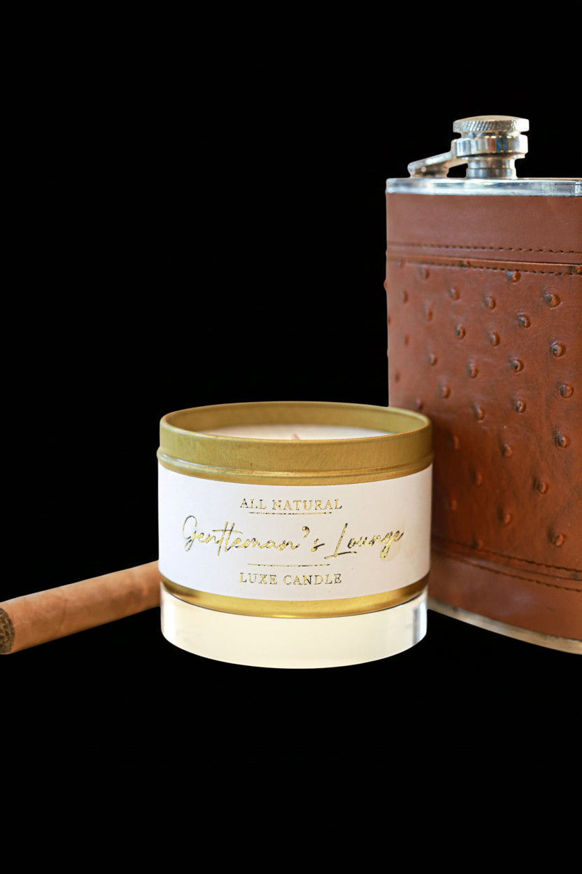 Gentleman's Lounge - Luxe Natural Coconut Wax Candle - AetherLux.Shop