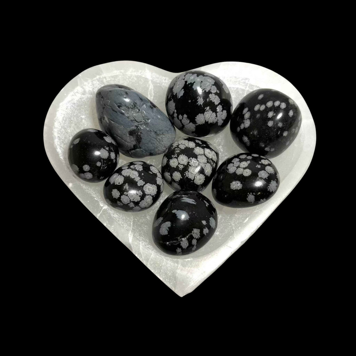 Snowflake Obsidian Tumbled Stone