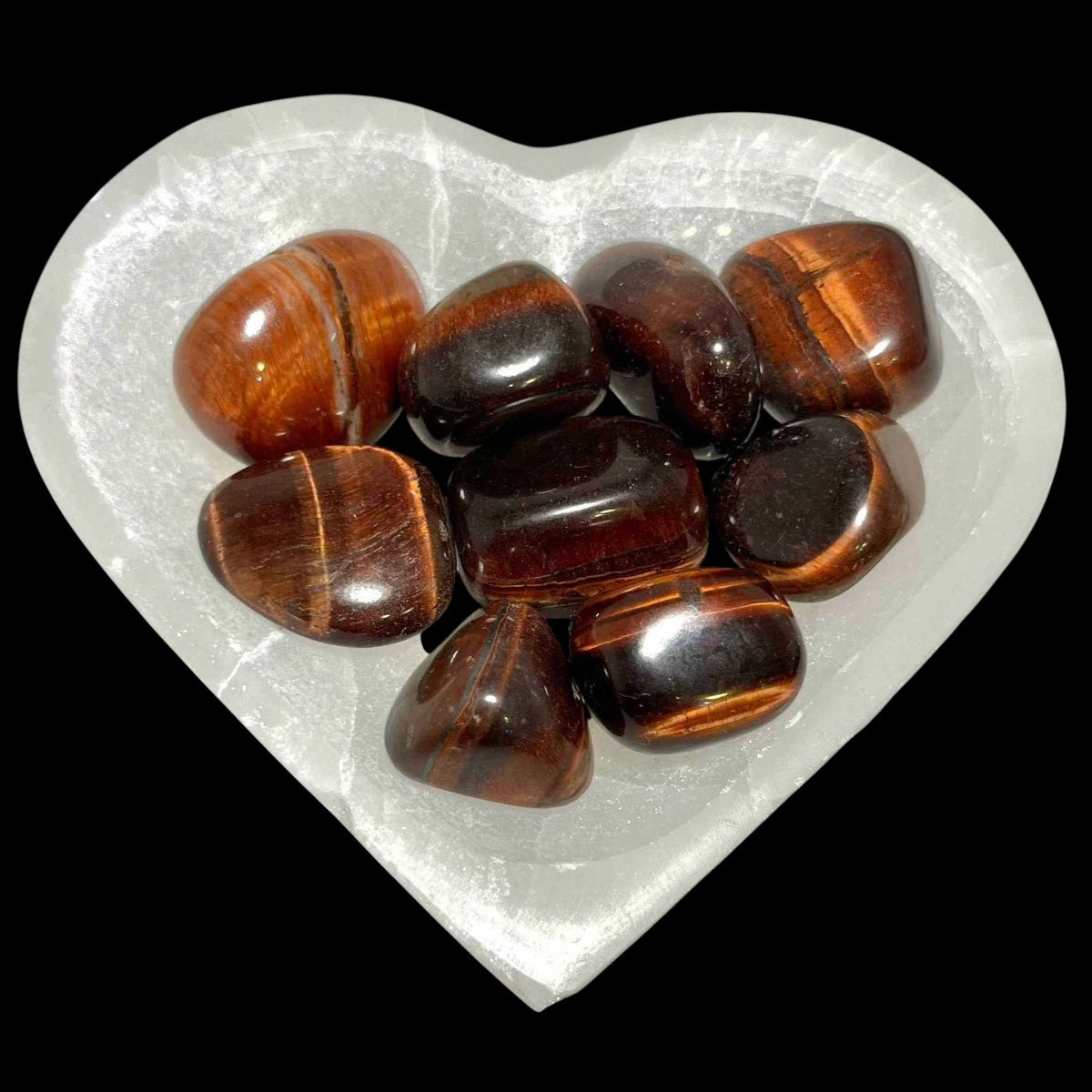 Red Tiger Eye Tumbled Pocket Stone