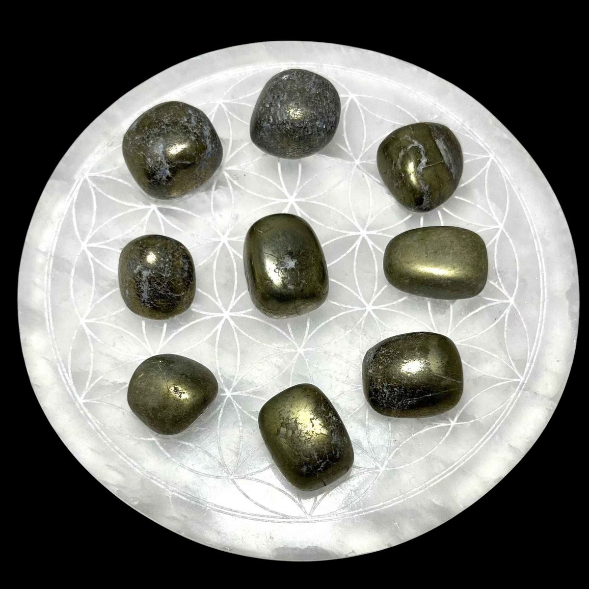 Pyrite Tumbled Stone