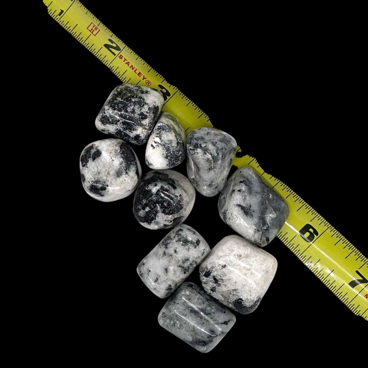 Tourmalinated Quartz (Hand Polished) Tumbled Stone