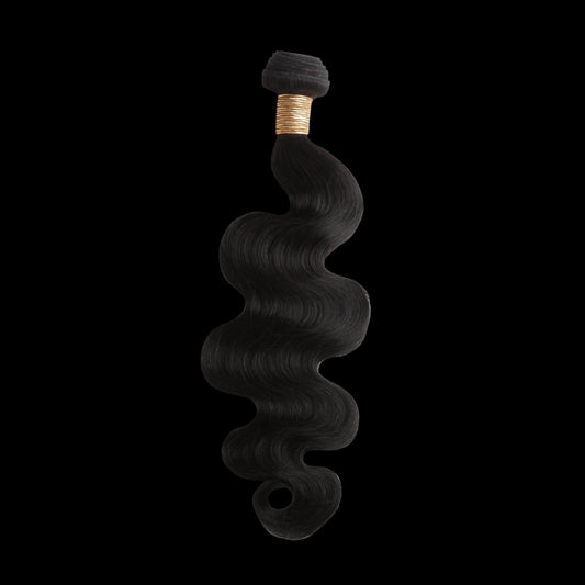 Jet Black Body Wave 100% Human Hair Bundles by Private Label