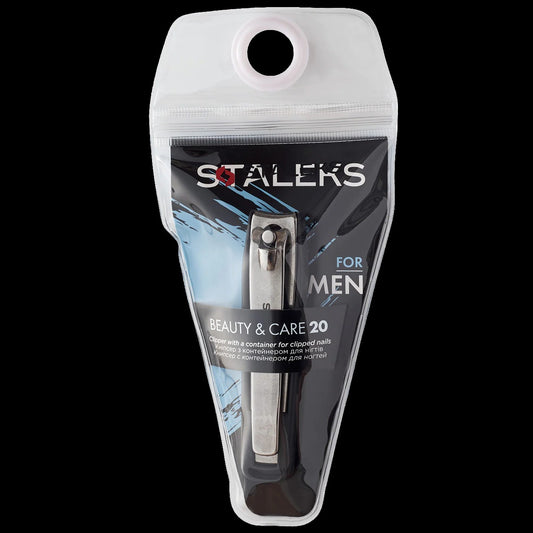 STALEKS BEAUTY & CARE 20 NAIL CLIPPER WITH CONTAINER FOR CLIPPED NAILS KBC-20- STALEKS™ by kvadrat store