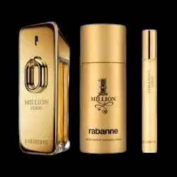 Million Gold Intense By Paco Rabanne For Men (3pc Gift Set) by perfumesandrea