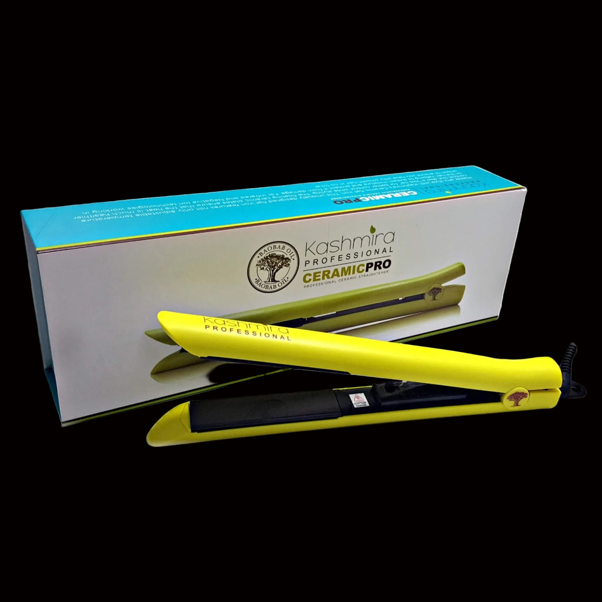 Ceramic Pro 1" Infrared & Ionic Technology Flat Iron - Yellow by VYSN