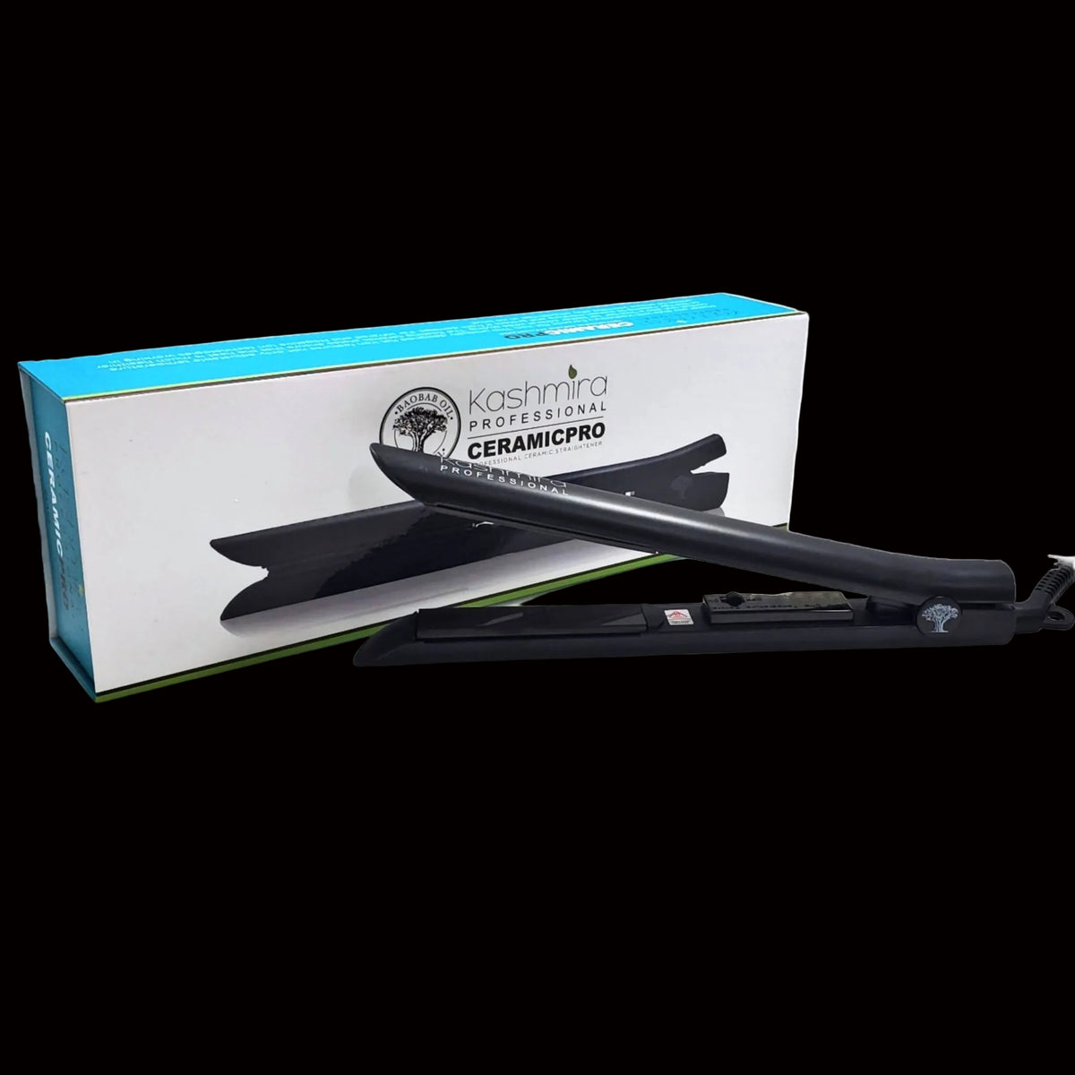 Ceramic Pro 1" Infrared & Ionic Technology Flat Iron - Black by VYSN