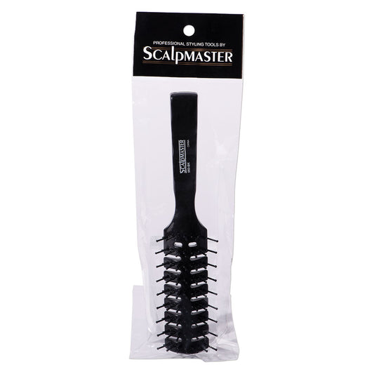 Scalpmaster 7 Row Vent Hair Stylist Brush - Black