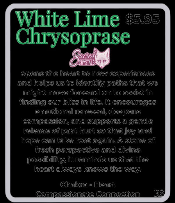 Rough White Lime Chrysoprase – Raw Stone from Indonesia
