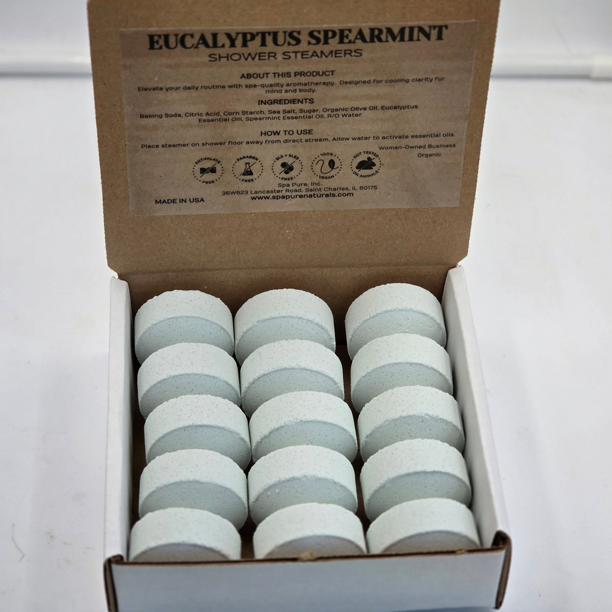 Breathe Easy Shower Steamers - Sinus Relief, Relaxation, Strong Vapor Release (15 count)