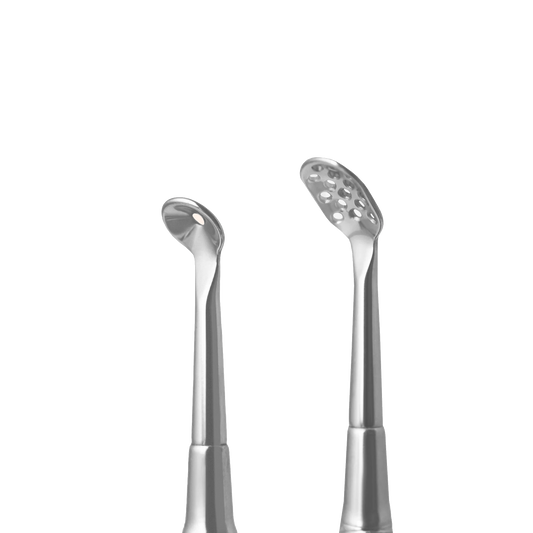 STALEKS PRO EXPERT 20 TYPE 1 BLACKHEAD REMOVER TOOL DOUBLE-ENDED SPOON UNO+ OVAL WITH 15 HOLES ZE-20/1- STALEKS™
