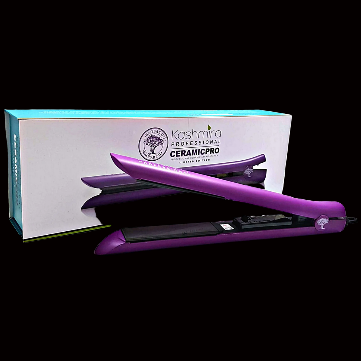 Ceramic Pro 1" Infrared & Ionic Technology Flat Iron - Purple by VYSN
