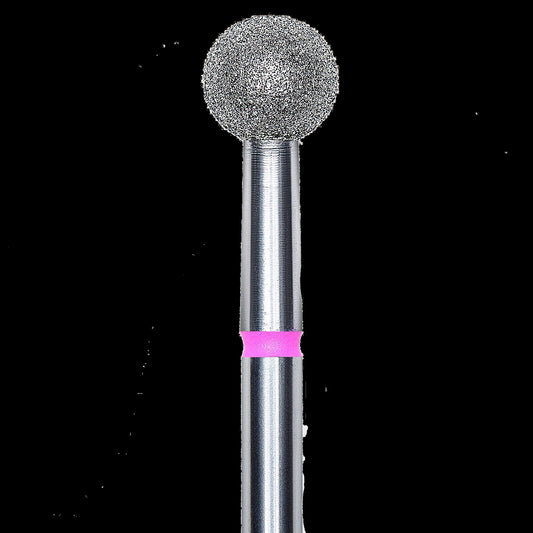 DIAMOND NAIL DRILL BIT, "BALL", RED, HEAD DIAMETER 5MM (FA01R050) - STALEKS™ by kvadrat store