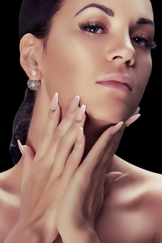 Beige Twinkle | Soft & Durable Press-On Nails - AetherLux.Shop