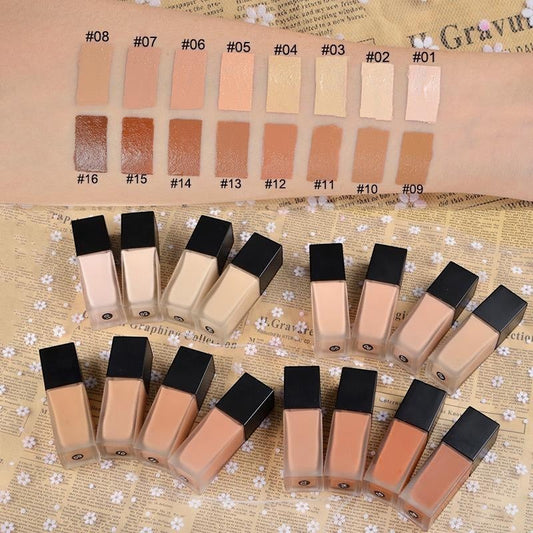 Full-Coverage Matte Foundation SPF 30 - AetherLux.Shop