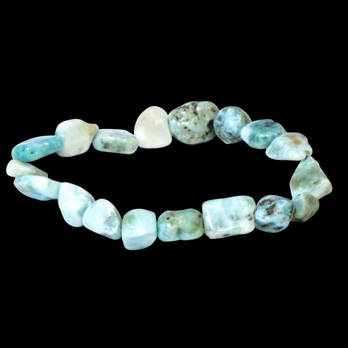 Larimar Natural Tumbled Bracelet