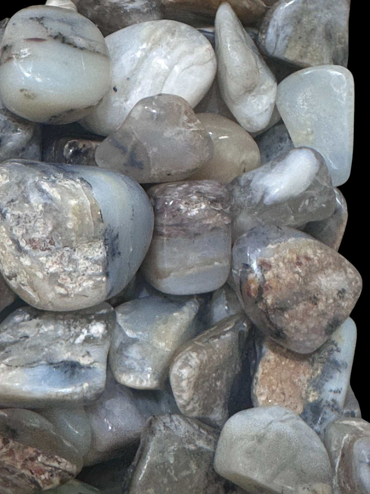 Peruvian Blue Opal Tumbled Stone