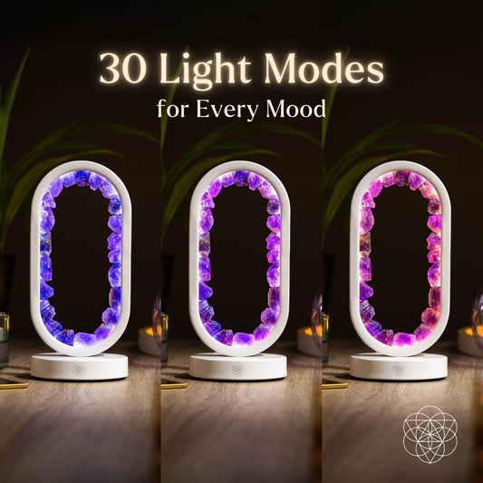 Portal to Peace - Amethyst Lamp of Stress Relief by Conscious Items