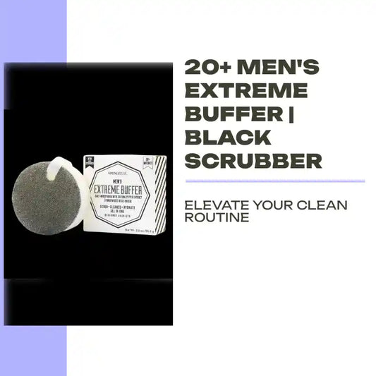20+ Men's Extreme Buffer | Black Scrubber by@Outfy