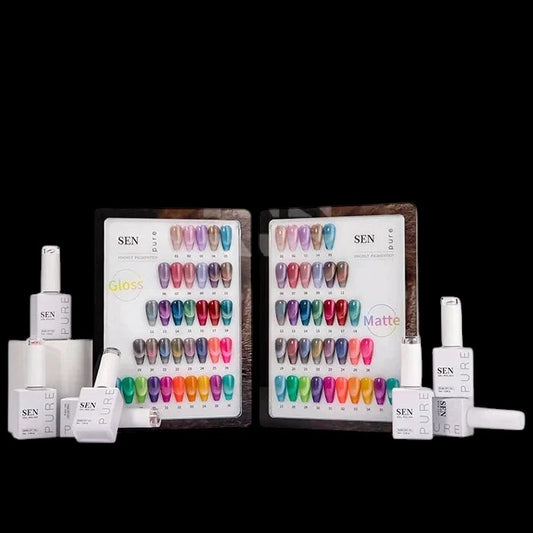 SEN PURE Cat Eye 36 Gel Collection (Free Top-Base-Matte-Magnets) by iNAIL SUPPLY
